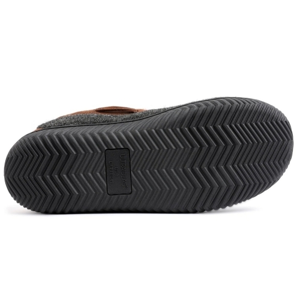 NEW! Slippers house shoes size 9!Dark grey machine washable warm winter casual - Picture 5 of 5